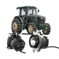 Feux de croisement LED ronds E-mark 9-32V 90mm pour John Deere série R&M 18W
