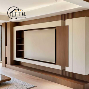 Mobile <span class=keywords><strong>TV</strong></span> in Legno Semplice, Set Consolle Porta <span class=keywords><strong>TV</strong></span> per Casa, Mobile Intrattenimento Moderno per <span class=keywords><strong>Soggiorno</strong></span>, Camera da Letto e Appartamento - Product Image 5