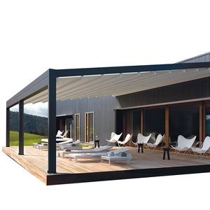 Pergola motorisée rétractable pour terrasse extérieure, protection solaire en gros - Product Image 1