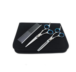 개 스테인레스 스틸 그루밍 가위 키트 애완 동물 왼손 직선 가위 세트 개 - Product Image 1