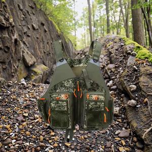 Chaleco de Seguridad Portátil, Informal, para Exteriores, con Múltiples Bolsillos, de Malla Transpirable - Product Image 1