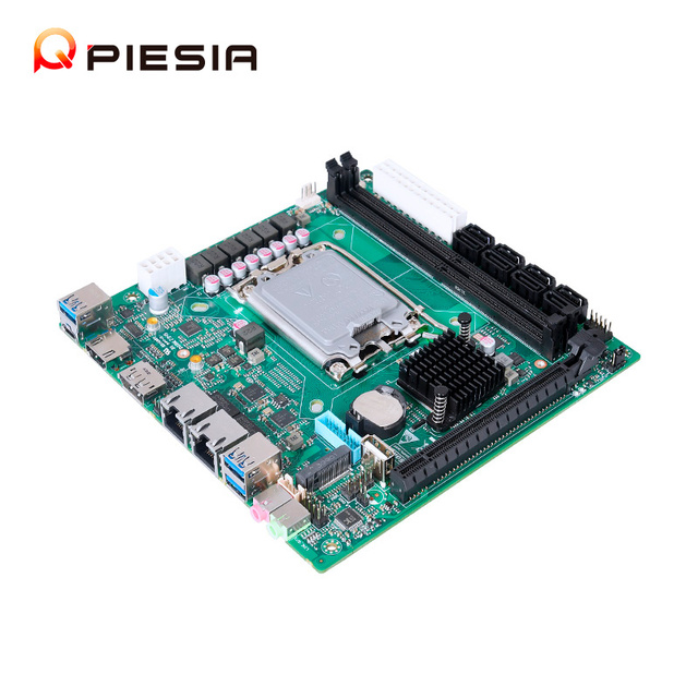 Piesia NAS Storage Motherboard 12th Gen LGA 1700 H670/B660 Nas Board 8*SATA3.0 2*DDR5 X86 Industrial Server Nas ITX Motherboard