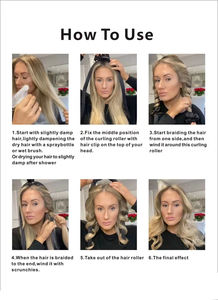 Bigoudis en soie <span class=keywords><strong>les</strong></span> plus vendus <span class=keywords><strong>Mousse</strong></span> automatique sans chaleur Plus Fil d'acier Bâton à <span class=keywords><strong>friser</strong></span> paresseux avec clip avec boucles de vague de sommeil - Product Image 6