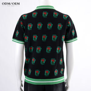 Suéter Personalizado con Logotipo OEM y ODM para Hombre, Jersey de Manga Corta, Tejido Calado, Suéter de Verano para Hombre - Product Image 4