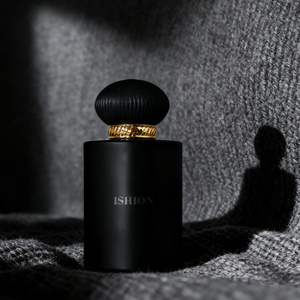 Flacon de parfum <span class=keywords><strong>noir</strong></span> en gros d'usine 30ml 50ml 100ml Flacon de parfum vide Flacon de parfum rond avec boîte Personnalisé - Product Image 1