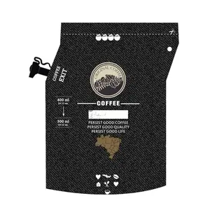 Reciclable portátil Stand Up Tea Leaf Brew Coffee Brewing Filter Brewer Bag