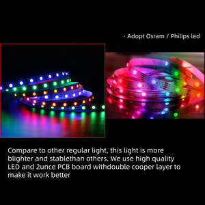 <span class=keywords><strong>Tira</strong></span> de <span class=keywords><strong>LED</strong></span> WS2812B, <span class=keywords><strong>Tira</strong></span> de <span class=keywords><strong>LED</strong></span> Direccionable WS2812B, <span class=keywords><strong>Tira</strong></span> de <span class=keywords><strong>LED</strong></span> Programable WS2812B RGB, <span class=keywords><strong>Tira</strong></span> de Luz <span class=keywords><strong>LED</strong></span> de 5V USB con Interruptor de Atenuación - Product Image 5