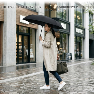 Mini parapluie de voyage compact et léger, facile à plier, petit parapluie solaire avec protection UV pour femmes - Product Image 4