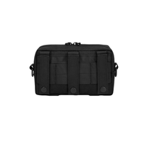 Sac banane tactique unisexe en nylon découpé au laser, motif camouflage, doublure PVC, fixation MOLLE, fermeture éclair, rangement portable pour activités de plein air et randonnée