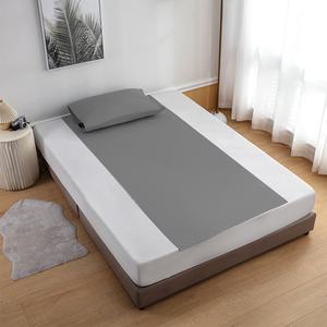 Sábana Conductora Antienvejecimiento de Calidad para Conexión a Tierra, Gris, Bordada, para el Cuidado de la Salud, Sábana Plana para el Hogar - Product Image 4