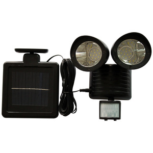 Impermeabile all'aperto 22 Led regolabile sensore di movimento a doppia testa solare alimentato a parete faretto per il giardino del paesaggio del cortile - Product Image 2