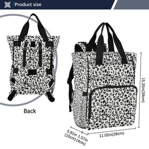 Fashion Custom Design Waterproof Nylon Mommy Nappy Bag Baby <b>Backpack</b> Diaper Bags with <b>Large</b> Capacity Lightweight for <b>Women</b> - Product Image 4