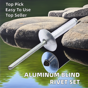 Grandi flangia <span class=keywords><strong>auto</strong></span>-tappatura chiusura estremità aperta chiodi Pop rivetti nucleo rivetti tirando in acciaio ottone in alluminio cieco rivetto decorativo - Product Image 6