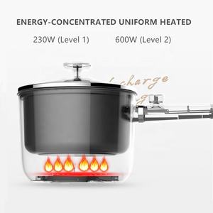 หม้อหุงต้มไฟฟ้าอเนกประสงค์สำหรับ1.5L หม้อไฟร้อนไฟฟ้าคุณภาพสูงหม้อหุงข้าวสำหรับเด็ก - Product Image 4