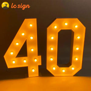 सुपर उज्ज्वल आउटडोर निविड़ अंधकार धातु एक्रिलिक का बड़ा खेमा एलईडी पत्र बड़े वर्णमाला पत्र/लक्षण - Product Image 5