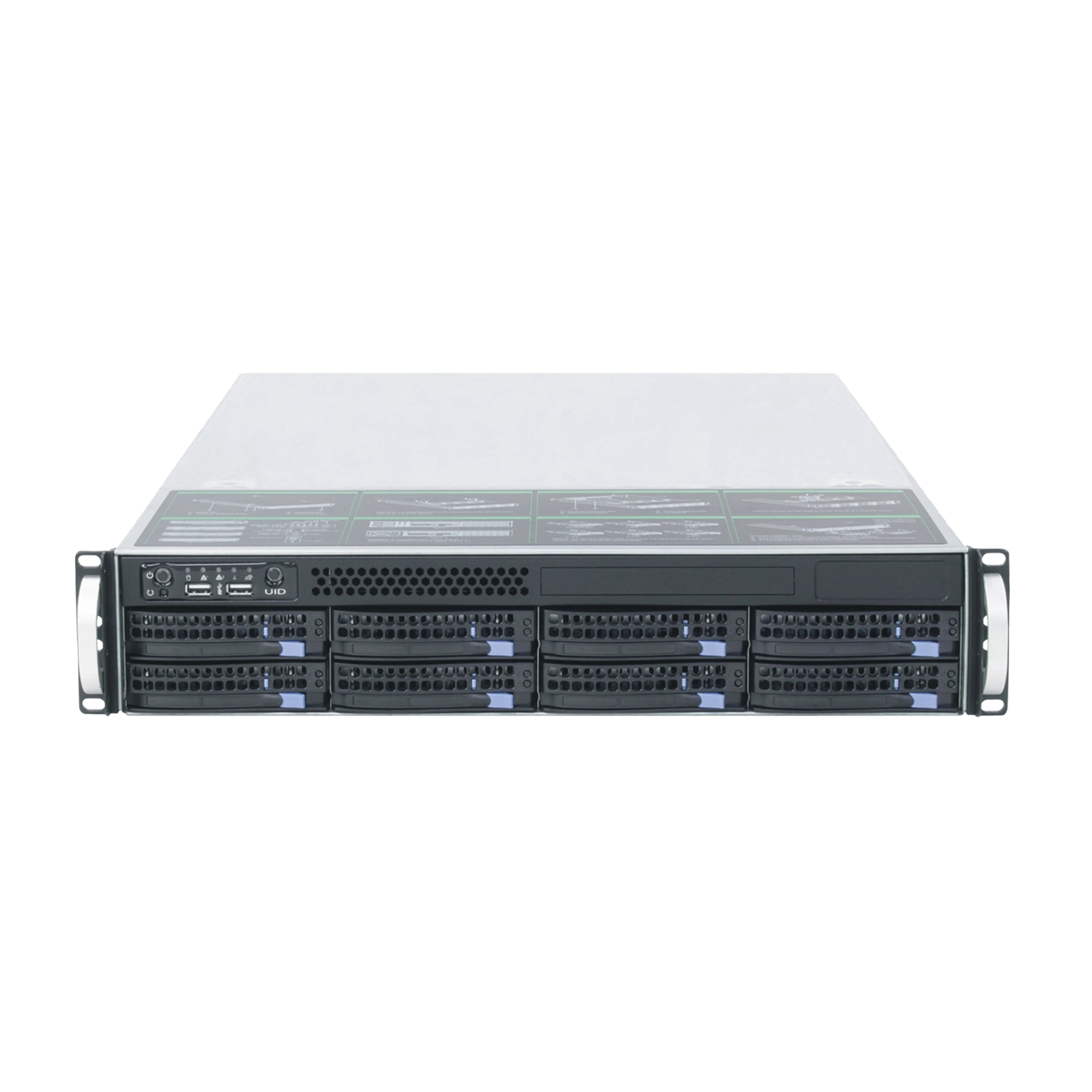 China ODM/OEM personalizado baixo preço E5 2678 V3 12Core 2.50GHZ Xeon servidor RAID 2U-8bays rack de servidor de armazenamento