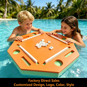Plateau flottant en mousse EVA imperméable pour jeux de Mahjong, poker et dominos, idéal pour les fêtes au bord de la piscine ou du lac - Product Image 1