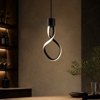 Ampoule LED décorative NEXcell 10W en forme de huit, culot E26 ou E27, pour éclairage suspendu de café ou d'hôtel
