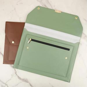 Carpeta A4 Delgada de Cuero PU - <span class=keywords><strong>Portadocumentos</strong></span> de Gran Capacidad para Organización y Transporte en la Oficina, Organizador Elegante, Portátil e Impermeable - Product Image 1