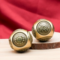 Dés en laiton, fidget spinner, porte-bonheur, richesse, figurines chinoises de feng shui, six faces, rotatif, décoration de bureau, décompression