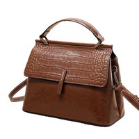 Sac à main en cuir véritable de qualité supérieure, motif crocodile, sac à bandoulière pour femme, sac messager rétro en cuir de vachette, sac à main quotidien