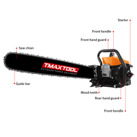 Vente flash, grande tronçonneuse à essence, tronçonneuse 070 105cc, tronçonneuse pas chère, machine à couper le bois
