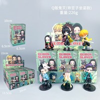 Ornements de voiture Cartoon Anime Demon Hunter Trendy Blind Box PVC Action Figure Mystery Boxes Collection Action Figure Toy Customize