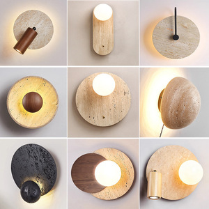 Giá bán buôn rất nhiều phong cách vòng Trăng Đá nhìn LED hiện đại travertine Đèn tường - Product Image 5