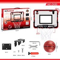 Vente en gros d'usine, très populaire, mini panier de basket pour enfants 40*30cm avec lumières LED rouges et bleues, pour intérieur et extérieur
