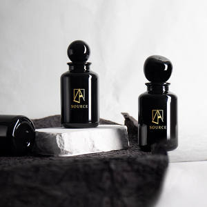 ขวดน้ำหอมฝาทรงกลมขนาด30มล. 50มล. 100มล. สีดำสดใสขวดน้ำหอม - Product Image 2