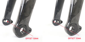 Fourche en carbone à impression personnel OEM/ODM, 50mm ou 55mm, pour vélo de <span class=keywords><strong>route</strong></span>, gravier, - Product Image 6