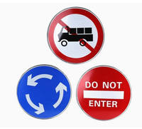 Signalisation routière réfléchissante en aluminium personnalisée, haute visibilité, panneaux Stop, limitation de vitesse, d'avertissement et de guidage, certifiés ISO 9001