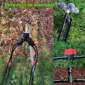 Kit d'irrigation automatique de jardin, système d'arrosage goutte à goutte 20M, arroseur rotatif à 360° pour l'arrosage des légumes et des pots de fleurs - Product Image 3