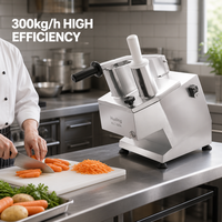 Trancheuse à légumes automatique multifonctionnelle en acier inoxydable Hualing, moteur en cuivre pur, capacité de 300 kg/h
