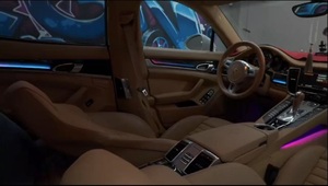 Pour Porsche Panamera 2010-2016 panneau à manches courtes lumière ambiante tableau de bord panneau bande Led barre <span class=keywords><strong>Inter</strong></span> porte bande décorer lampe - Product Image 4