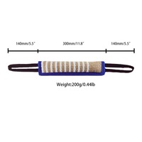 Jouets pour chiens en corde de chanvre, jouets d'entraînement en nylon pour animaux de compagnie, longue tige en polaire, jouets de traction en jute avec bungee pour chiens