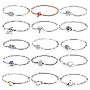 All'ingrosso Joyas De Plata 925 Charms originali di alta qualità Plata 925 argento bracciale ciondoli gioielli di moda ciondoli Charms <span class=keywords><strong>Gor</strong></span> - Product Image 5