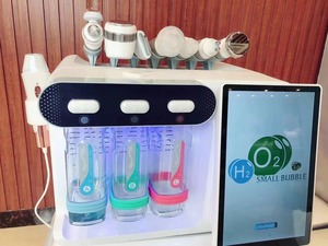 Manufacturer Oxygen Facia Skin Detox Deep Moisturizing Ultrasonic Brush Skin <b>Scrubber</b> Skin Analyzer Machine - Product Image 6