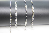 Chaîne plate en acier inoxydable gaufré motif croix, accessoires de bijouterie pour la fabrication de pendentifs DIY, vente en gros