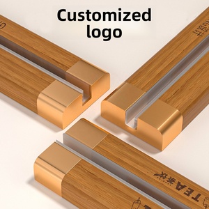 Exhibidor de Tarjetas de Menú Vertical en Forma de T, de Acrílico y Madera de Nogal, con Base para Tarjetas de Menú A4 y Publicidad - Product Image 3