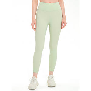 Leggings de Yoga Sólidos, Transpirables, de Cintura Alta, Elásticos, Ropa Deportiva para Mujer, Pantalones Ligeros para Entrenamiento - Product Image 3