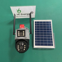 Cámara de Seguridad CCTV Inalámbrica para Exteriores Hienergy 4G con Tarjeta SIM, WiFi, Energía Solar, 8MP, 4K, Doble Lente, IP66 Impermeable, Almacenamiento en la Nube