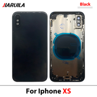 Boîtier arrière complet avec cadre intermédiaire pour iPhone X XS XR XS Max, avec boutons d'alimentation et de volume, et tiroir SIM