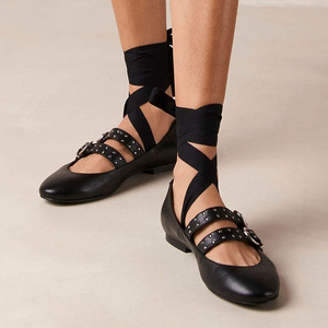 Doppia <span class=keywords><strong>fibbia</strong></span> Mary Janes <span class=keywords><strong>scarpe</strong></span> da balletto alte donna sandali piatti <span class=keywords><strong>con</strong></span> <span class=keywords><strong>fibbia</strong></span> - Product Image 1