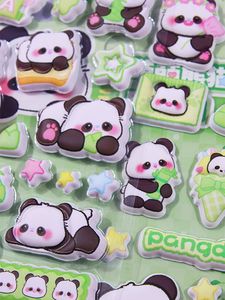 JoyFort Pegatina de Panda para el Trasero, Divertida, Antiestrés, de PET, Suave, Pequeña, con Forma Personalizada, Acabado Mate, para Álbumes de Recortes, Portátiles - Product Image 2