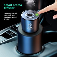 Difusor de Aroma Inteligente de Vidrio Esmerilado Personalizado, Ambientador para Auto con Logotipo Personalizado |   Difusor de Aroma para Autos, para Uso Corporativo