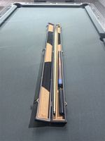 Queue de billard de haute qualité en érable de 13 mm/10 mm, 1/2, 2 pièces, avec joint en acier inoxydable, manche en ébène, légère, durable, snooker