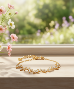 Bracciale a catena con farfalla in zirconia cubica di Macy's, placcato oro 14k, in argento sterling, regalo romantico per donna. - Product Image 2