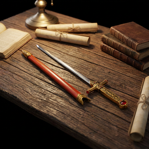 Épée <span class=keywords><strong>de</strong></span> Gryffondor plaquée or, modèle 30 cm, entièrement en métal, artisanat <span class=keywords><strong>de</strong></span> présentation, produits liés au <span class=keywords><strong>film</strong></span> et à la télévision <span class=keywords><strong>de</strong></span> l'école <span class=keywords><strong>de</strong></span> sorcellerie <span class=keywords><strong>de</strong></span> <span class=keywords><strong>Harry</strong></span> - Product Image 1