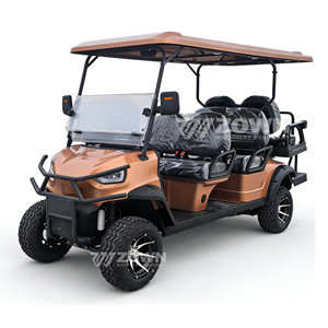 Voiturette de golf électrique de luxe 5-6 places, lumières LED, tableau de bord numérique, batterie au lithium, certifiée CE, homologuée pour la route, pour le terrain de golf - Product Image 5